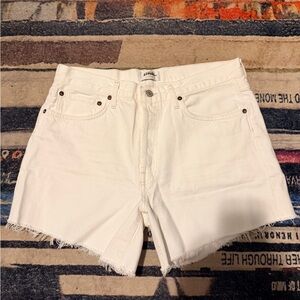 Agolde Cream Jean Shorts 29